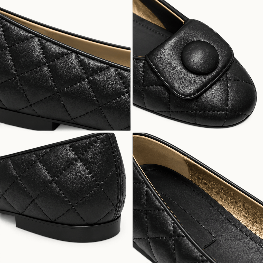 montelore-souliers Mocassins En Cuir Matelassées
