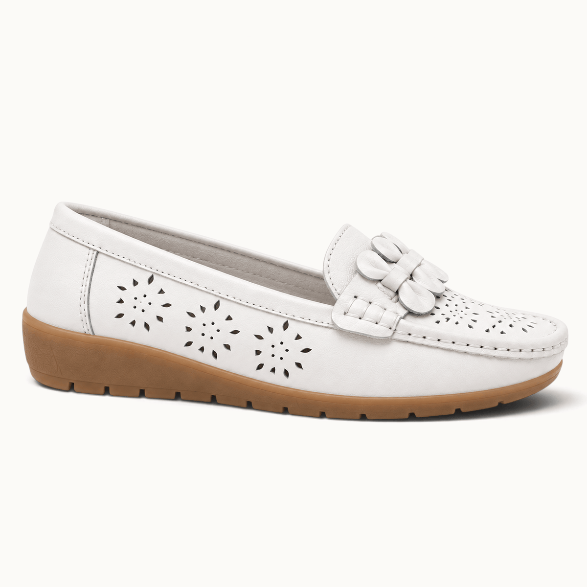 montelore-souliers Mocassins En Cuir Perforés