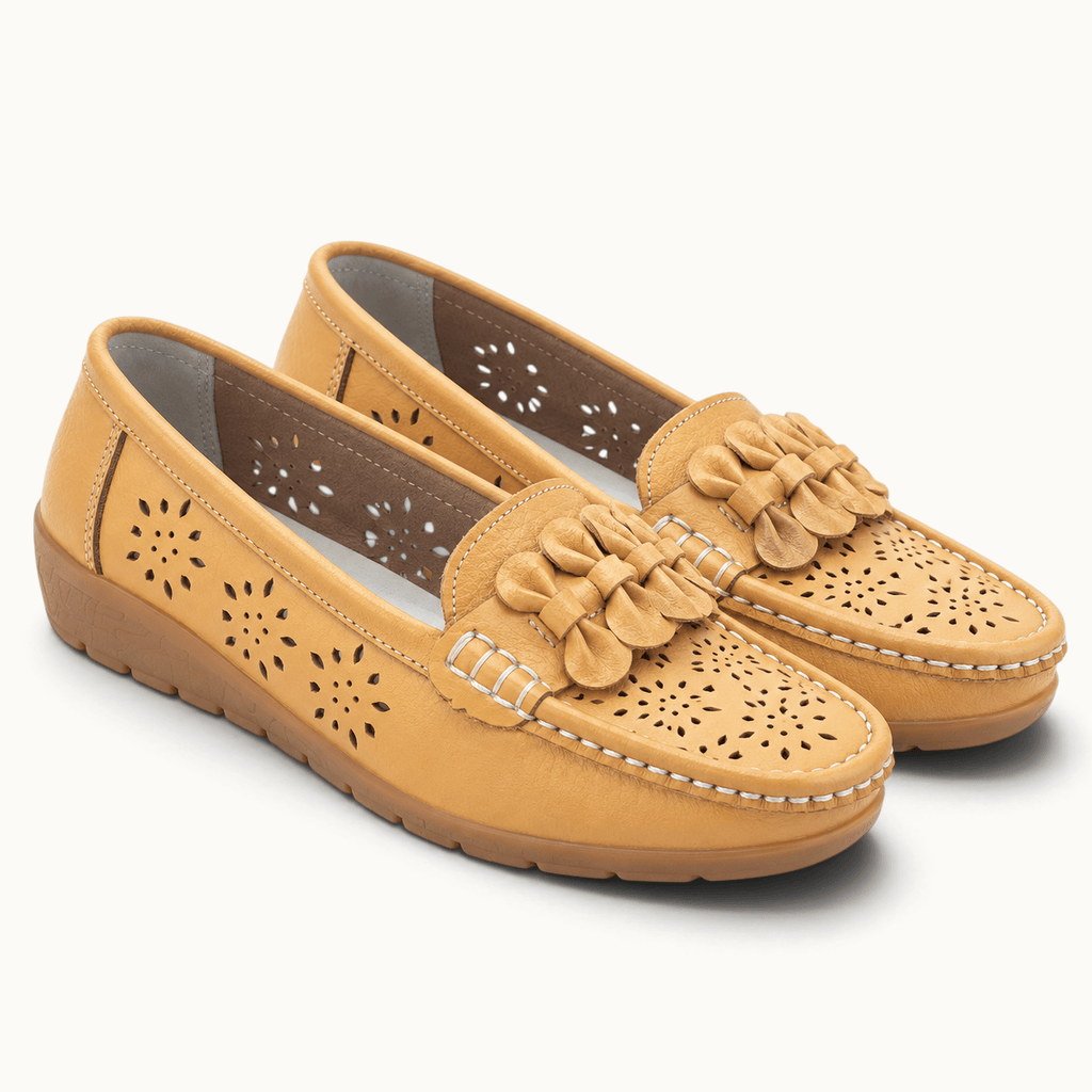 montelore-souliers Mocassins En Cuir Perforés