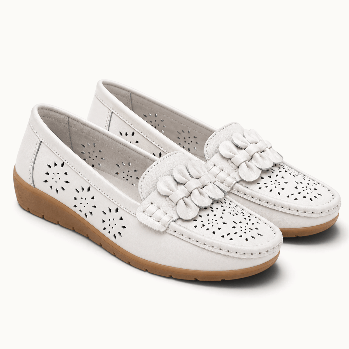 montelore-souliers Mocassins En Cuir Perforés