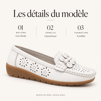 montelore-souliers Mocassins En Cuir Perforés
