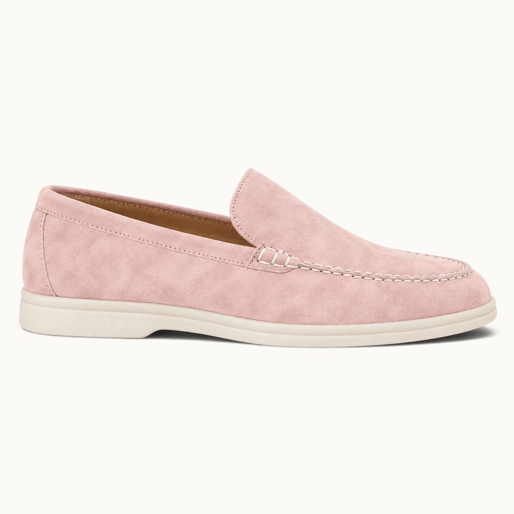 montelore-souliers Mocassins En Cuir Rose
