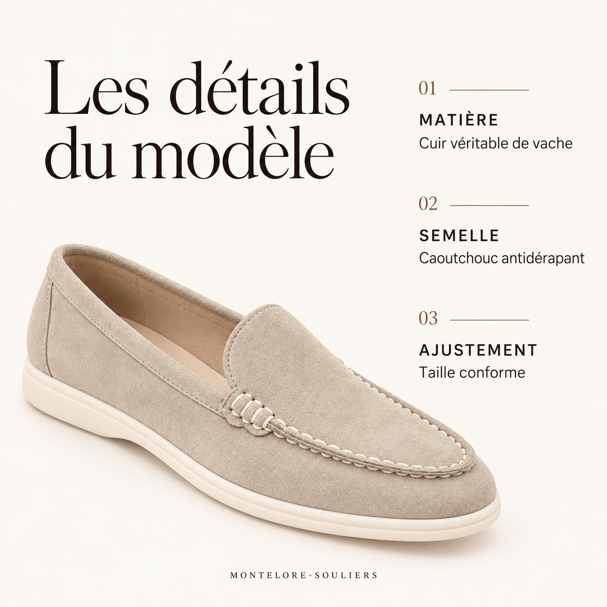 montelore-souliers Mocassins En Cuir Rouge