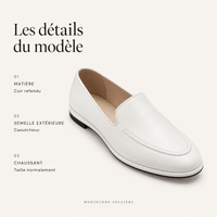 montelore-souliers Mocassins En Cuir Sans Lacets