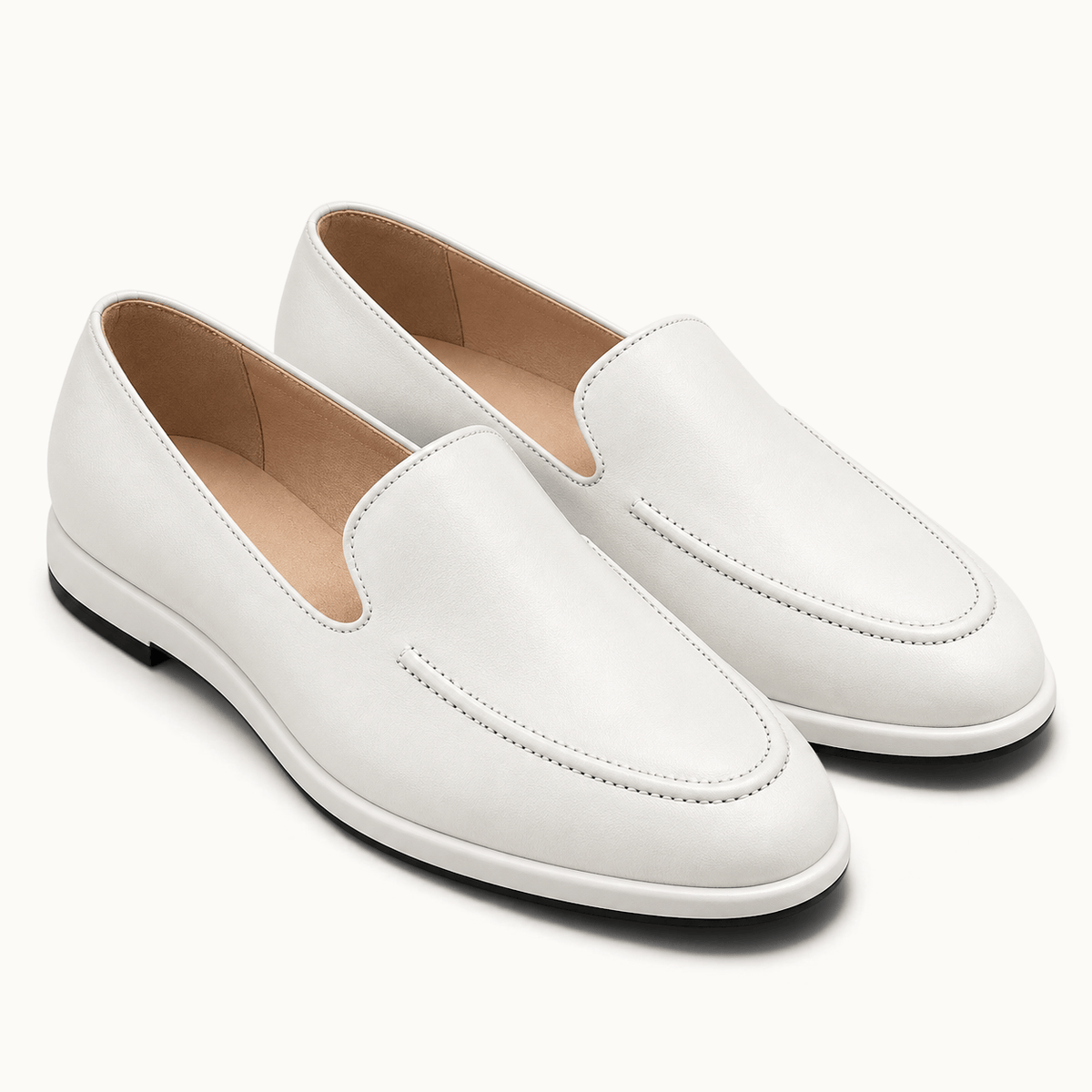 montelore-souliers Mocassins En Cuir Sans Lacets