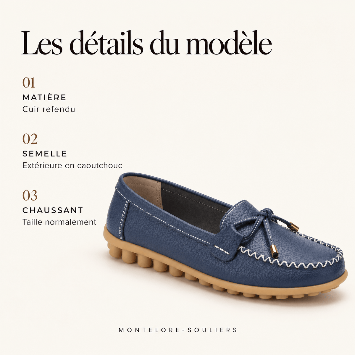 montelore-souliers Mocassins En Cuir Souples
