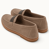 montelore-souliers Mocassins En Cuir Suédé Plats