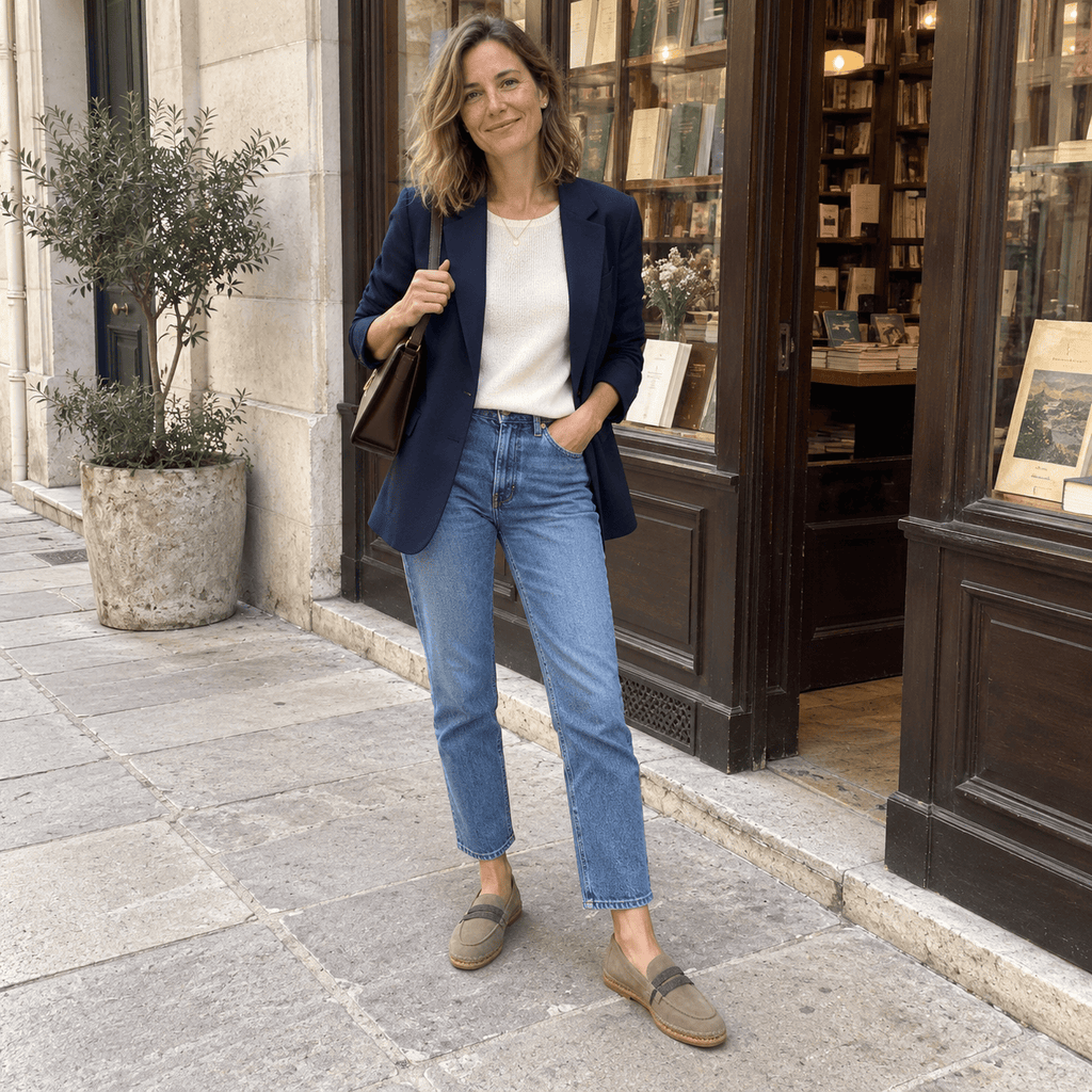 montelore-souliers Mocassins En Cuir Suédé Plats