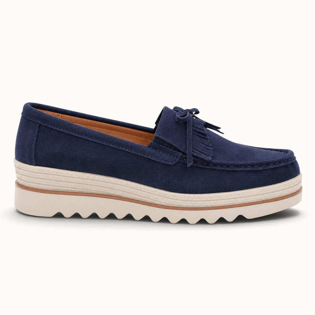 montelore-souliers Mocassins En Daim À Plateforme