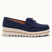 montelore-souliers Mocassins En Daim À Plateforme