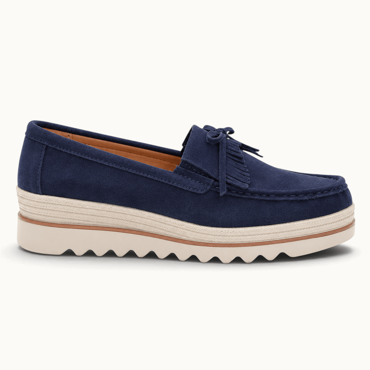 montelore-souliers Mocassins En Daim À Plateforme