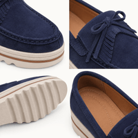 montelore-souliers Mocassins En Daim À Plateforme