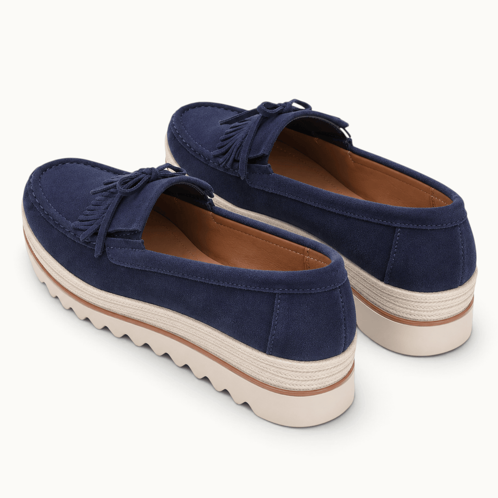 montelore-souliers Mocassins En Daim À Plateforme