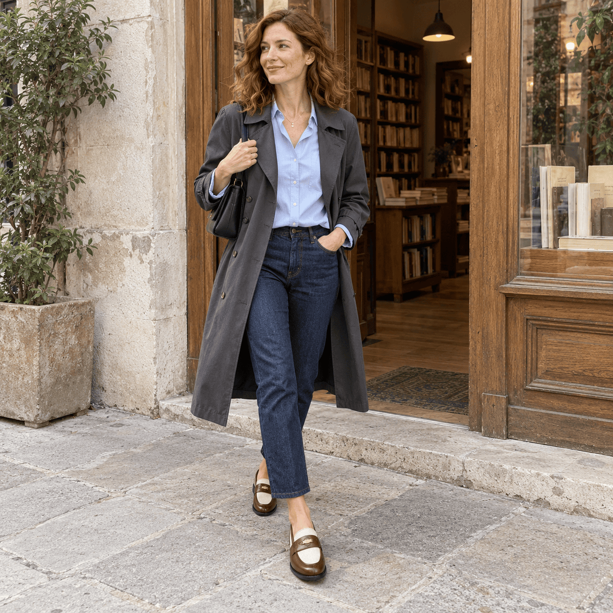 montelore-souliers Mocassins Femme Beige En Cuir Patchwork