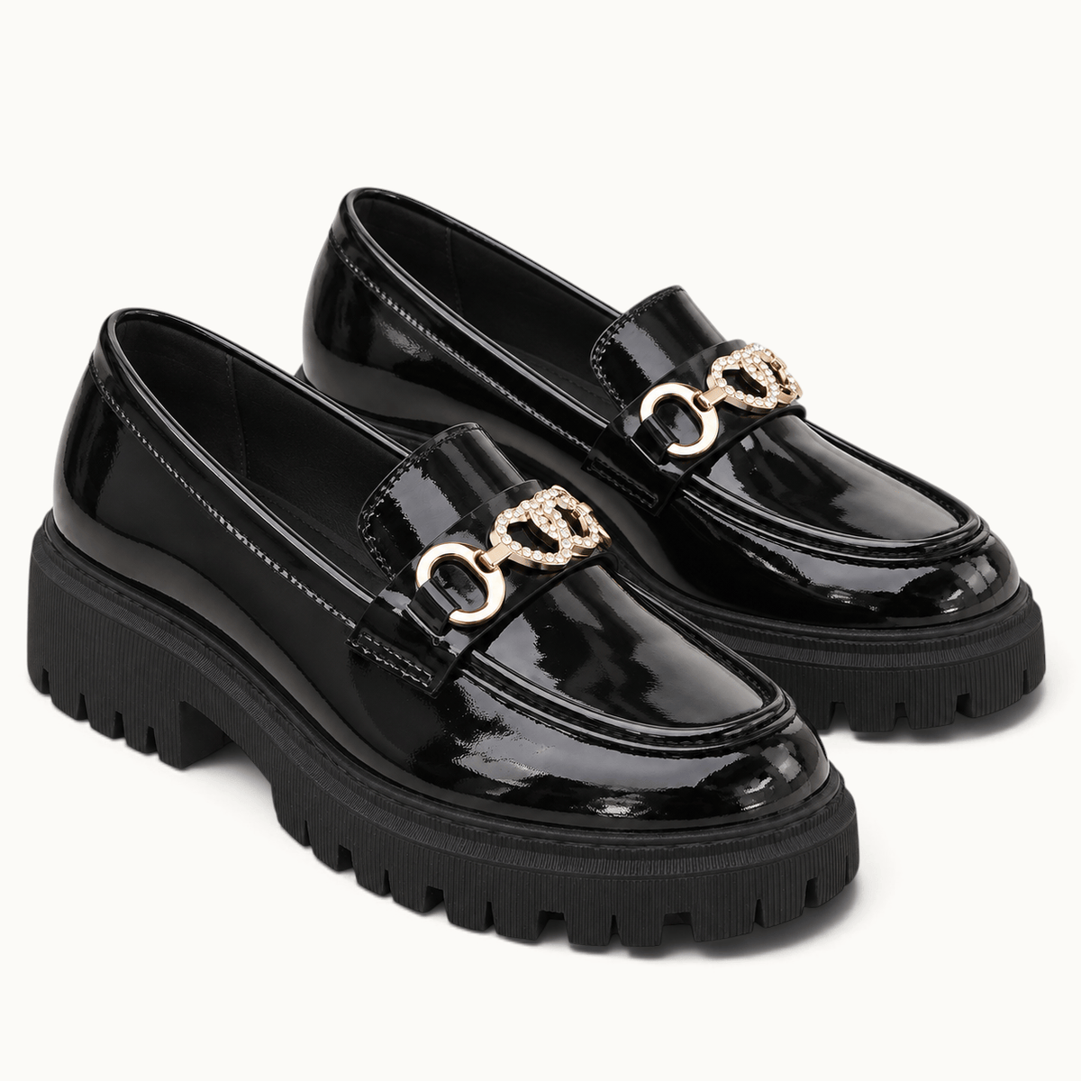 montelore-souliers Mocassins Femme Elegant Vernis Bordeaux