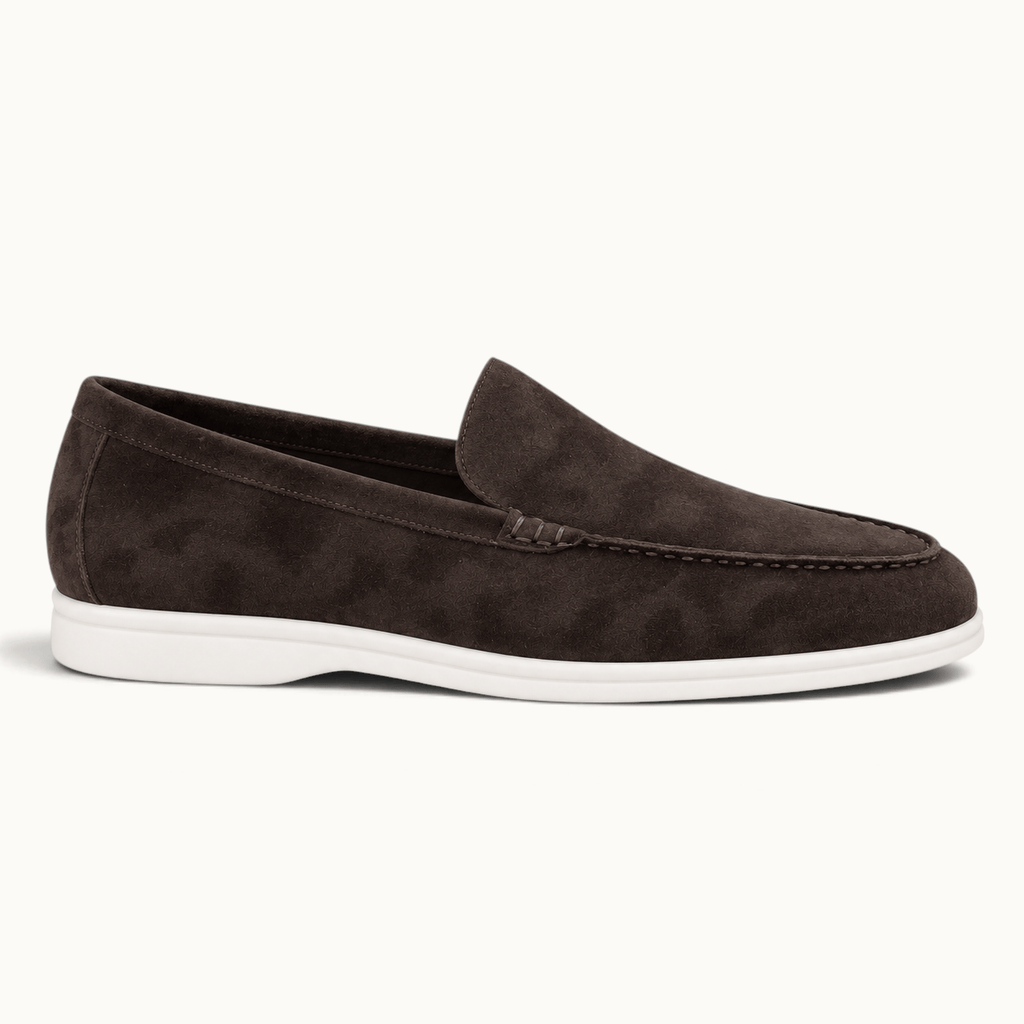 montelore-souliers Mocassins Femme Marron En Daim Foncé