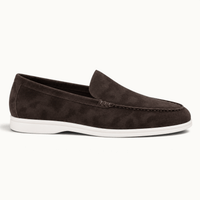 montelore-souliers Mocassins Femme Marron En Daim Foncé