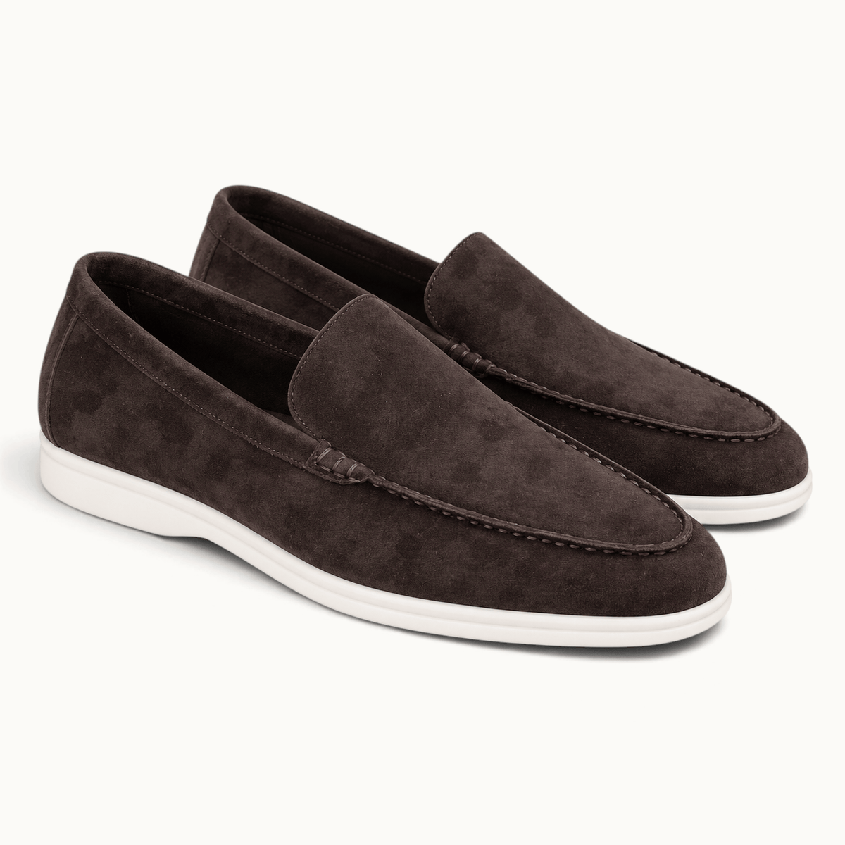 montelore-souliers Mocassins Femme Marron En Daim Foncé