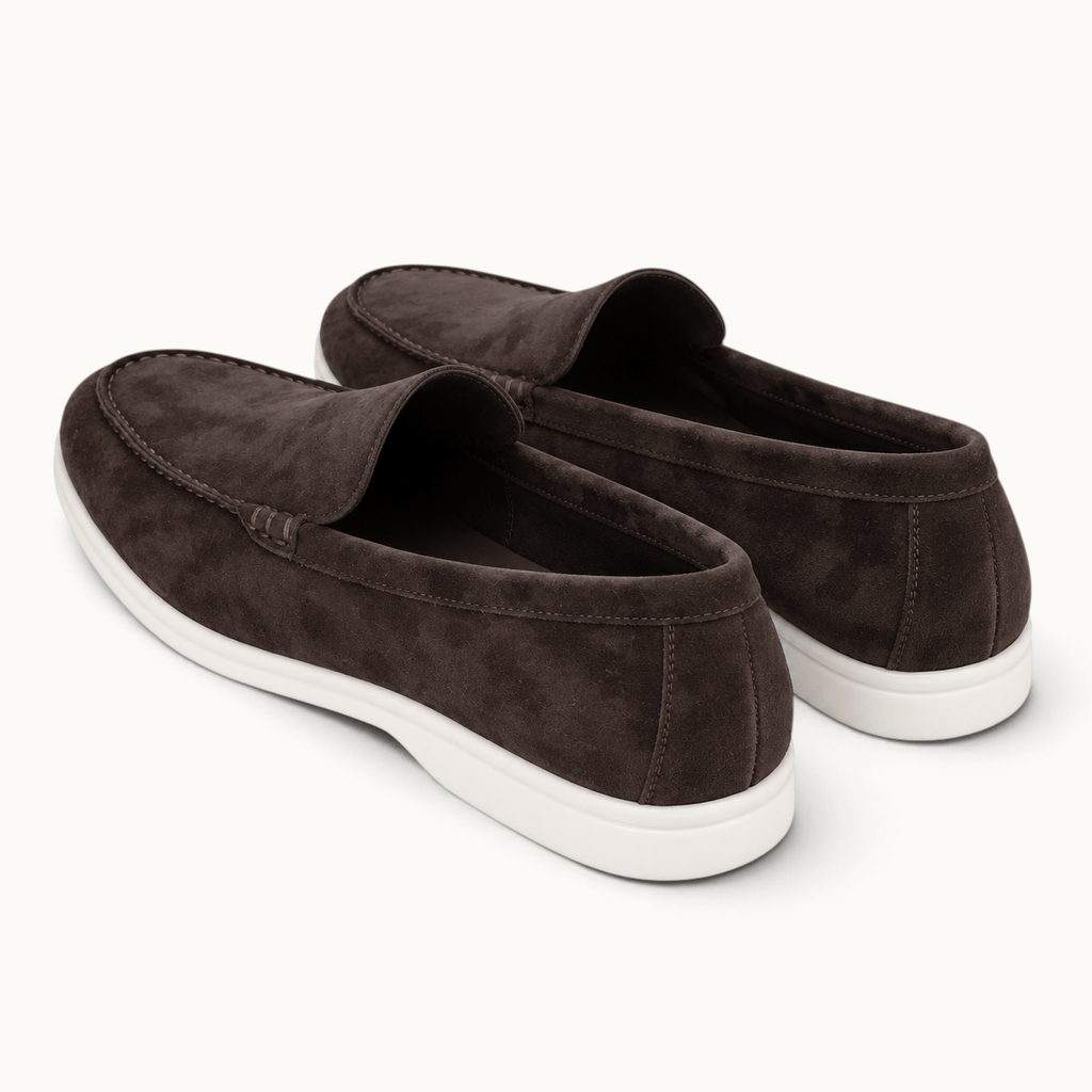 montelore-souliers Mocassins Femme Marron En Daim Foncé