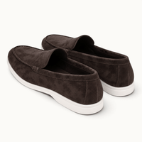montelore-souliers Mocassins Femme Marron En Daim Foncé
