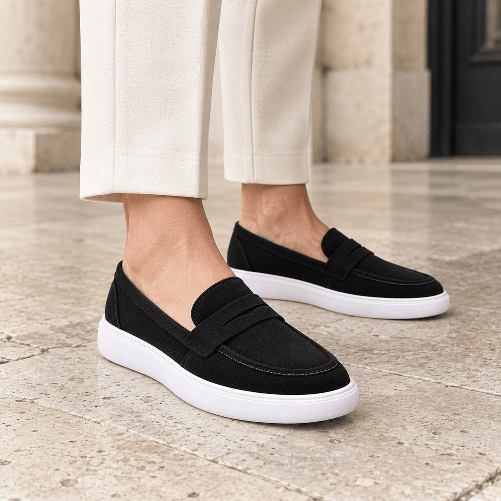 montelore-souliers Mocassins Femme Noires