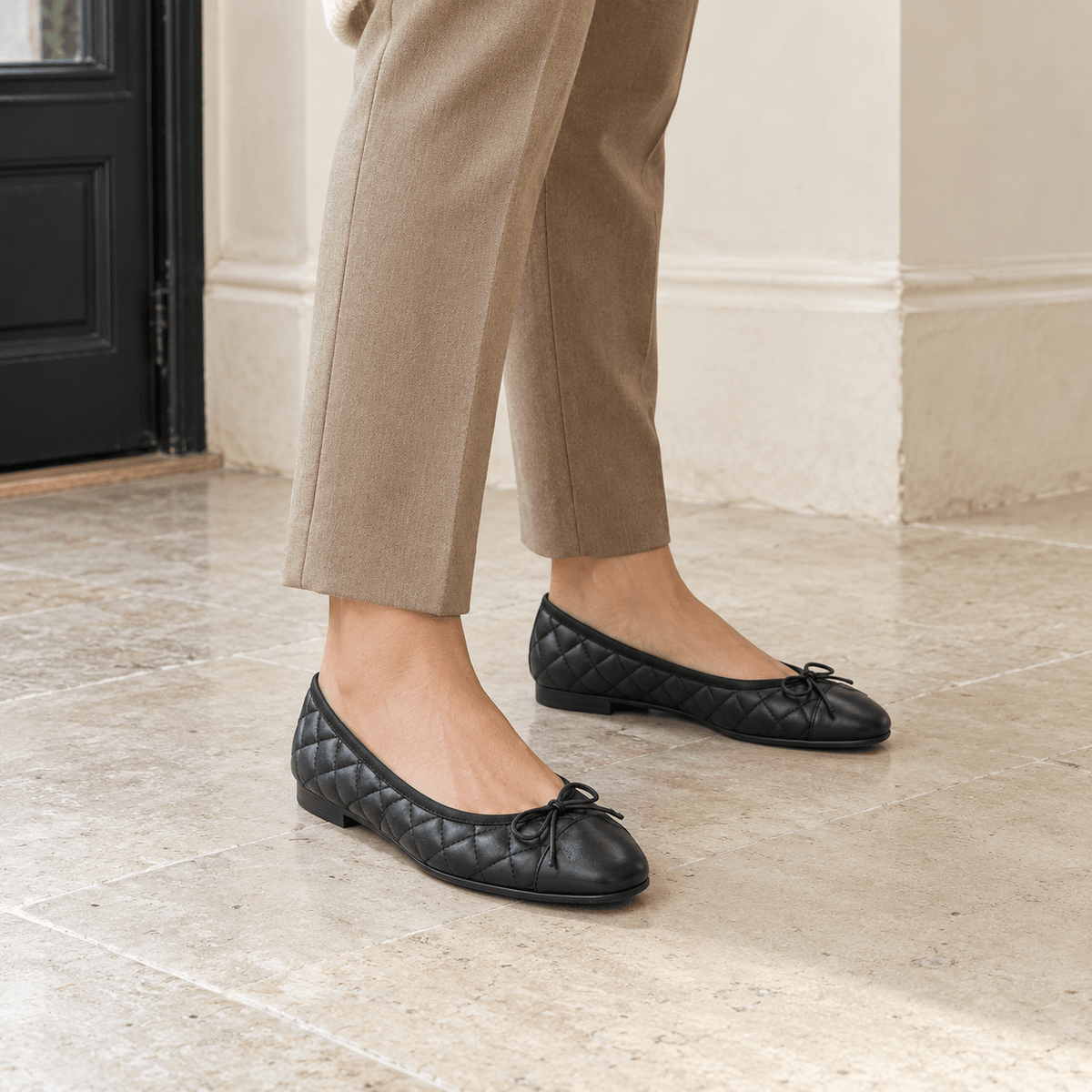 montelore-souliers Mocassins Matelassées Noires