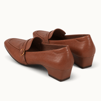 montelore-souliers Mocassins Matière Synthétique Bout Carré Talon Bloc Bas