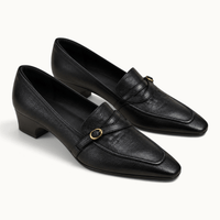 montelore-souliers Mocassins Matière Synthétique Bout Carré Talon Bloc Bas