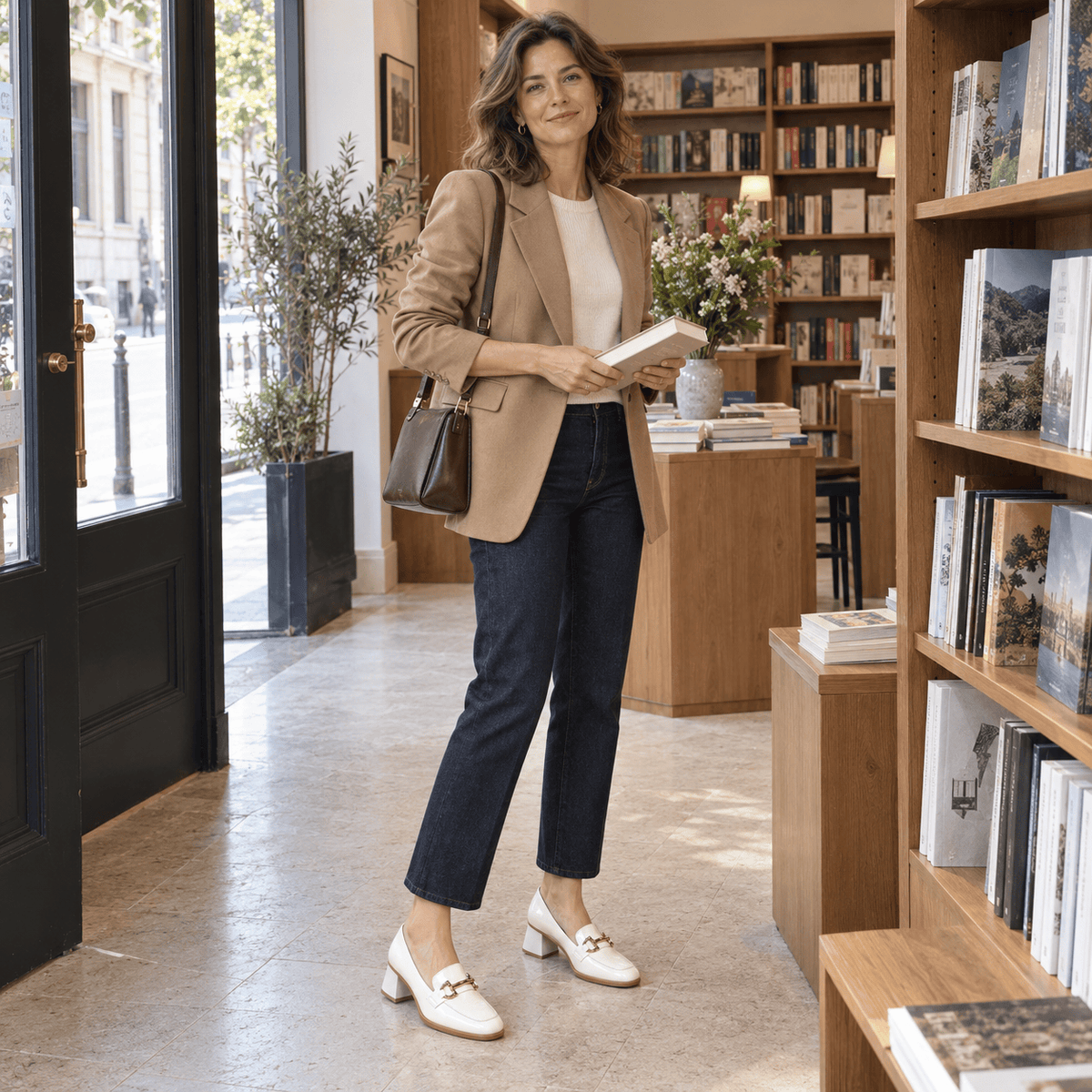 montelore-souliers Mocassins Matière Synthétique Vernie Vernis À Talon Bloc