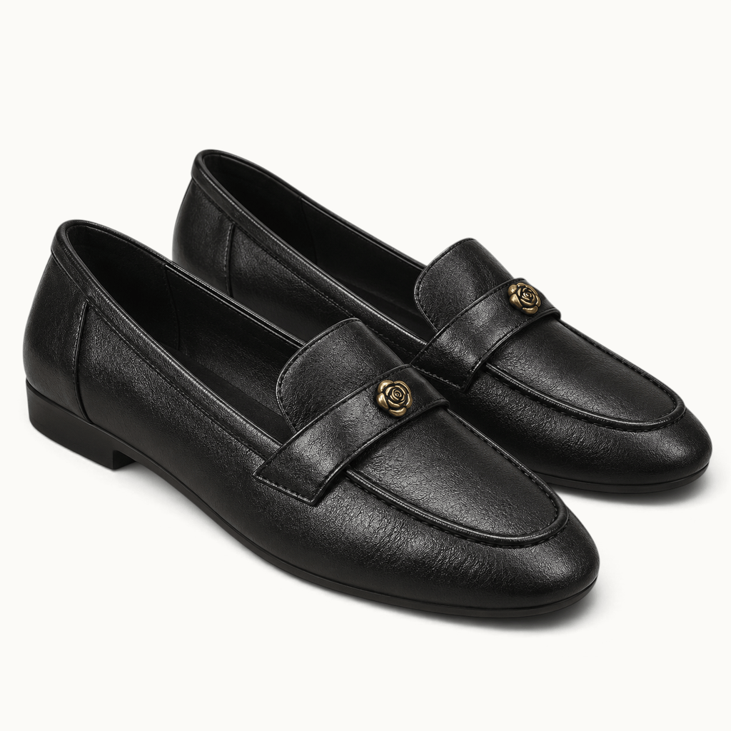 montelore-souliers Mocassins Noir Plats