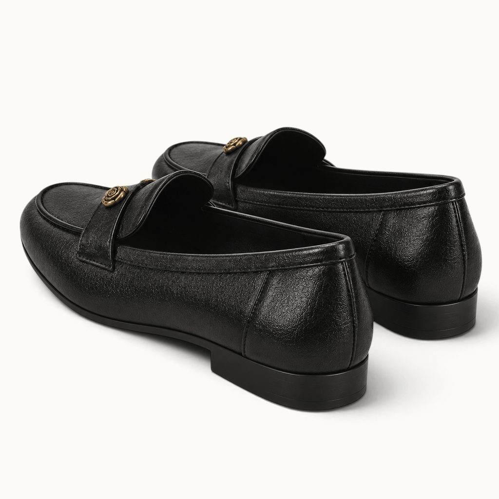 montelore-souliers Mocassins Noir Plats