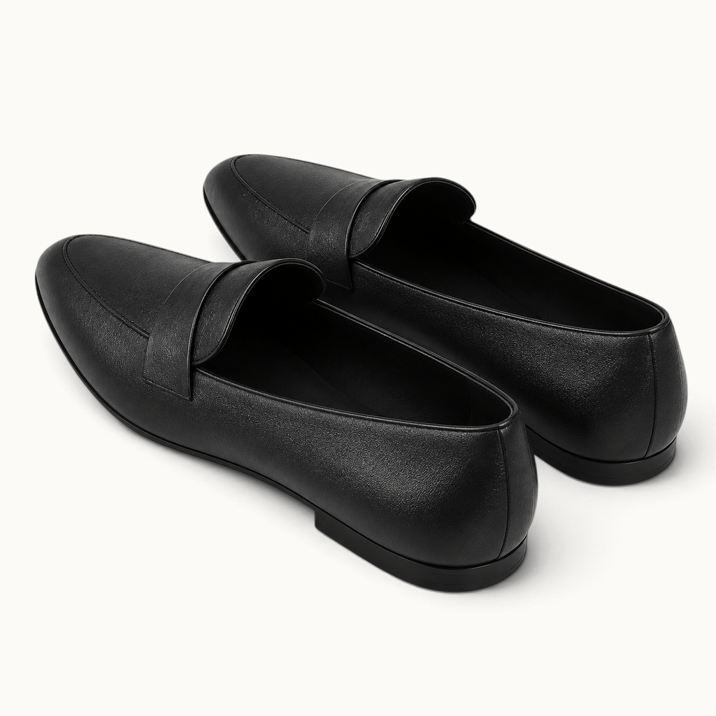montelore-souliers Mocassins Noirs Plats