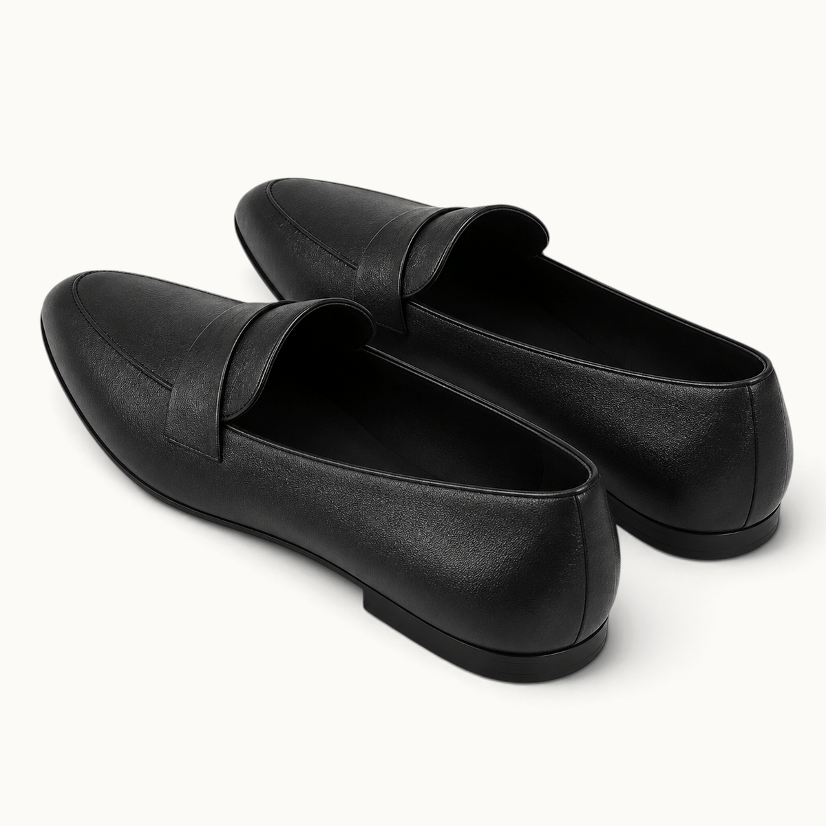 montelore-souliers Mocassins Noirs Plats