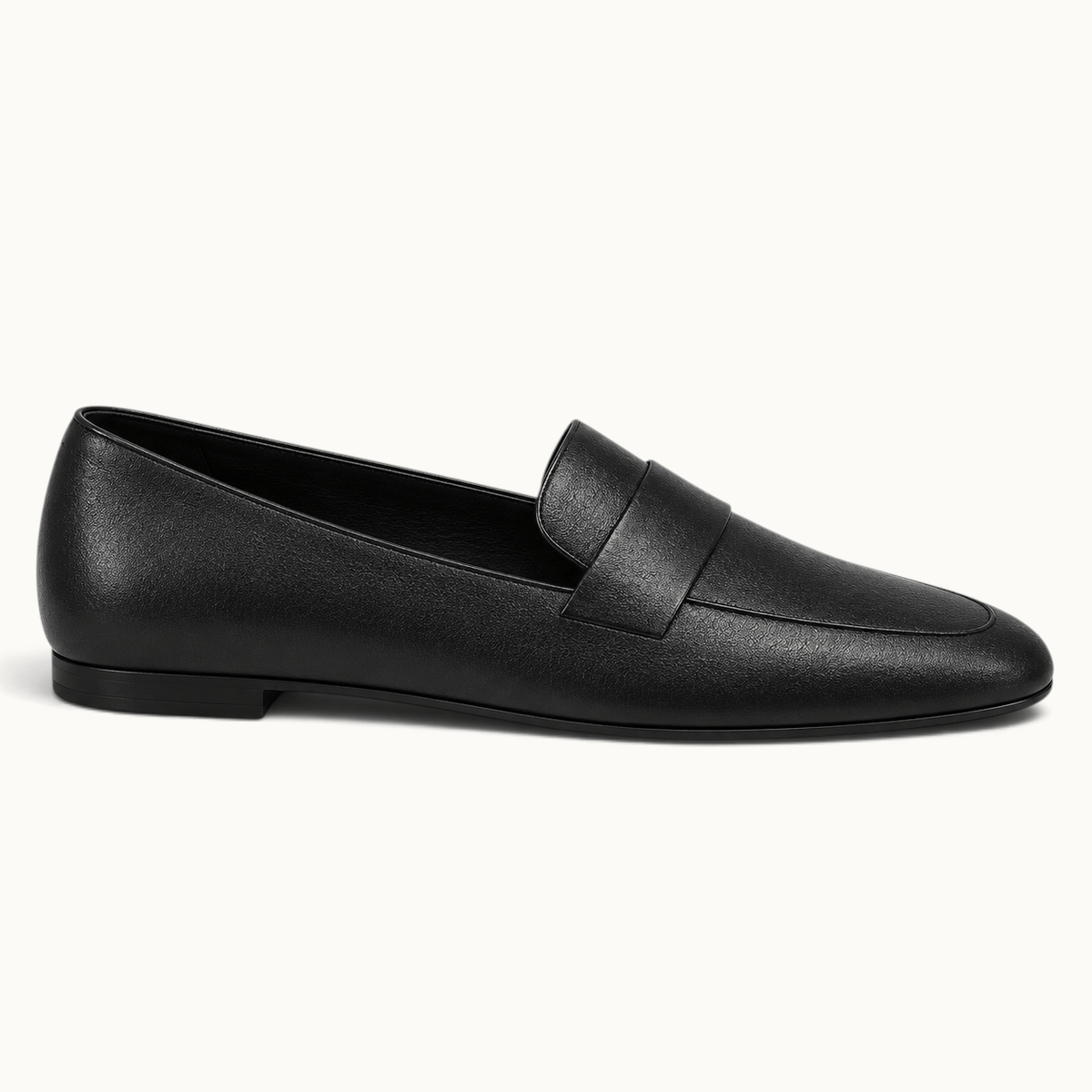 montelore-souliers Mocassins Noirs Plats