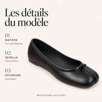 montelore-souliers Mocassins Plats À Bout Fendu