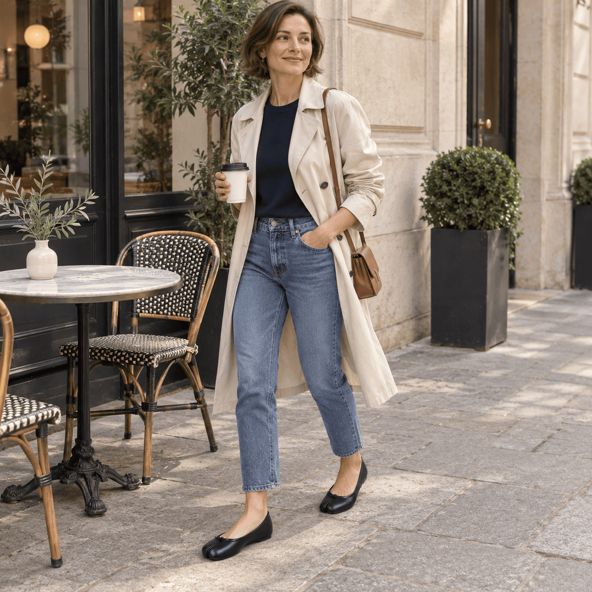 montelore-souliers Mocassins Plats À Bout Fendu