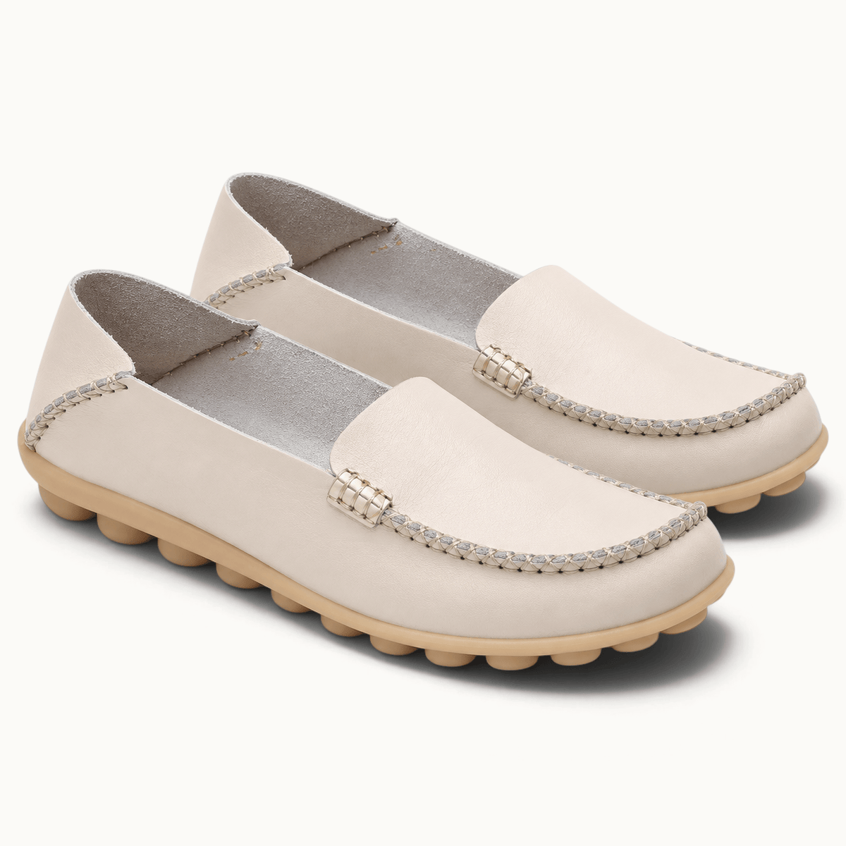 montelore-souliers Mocassins Plats En Cuir