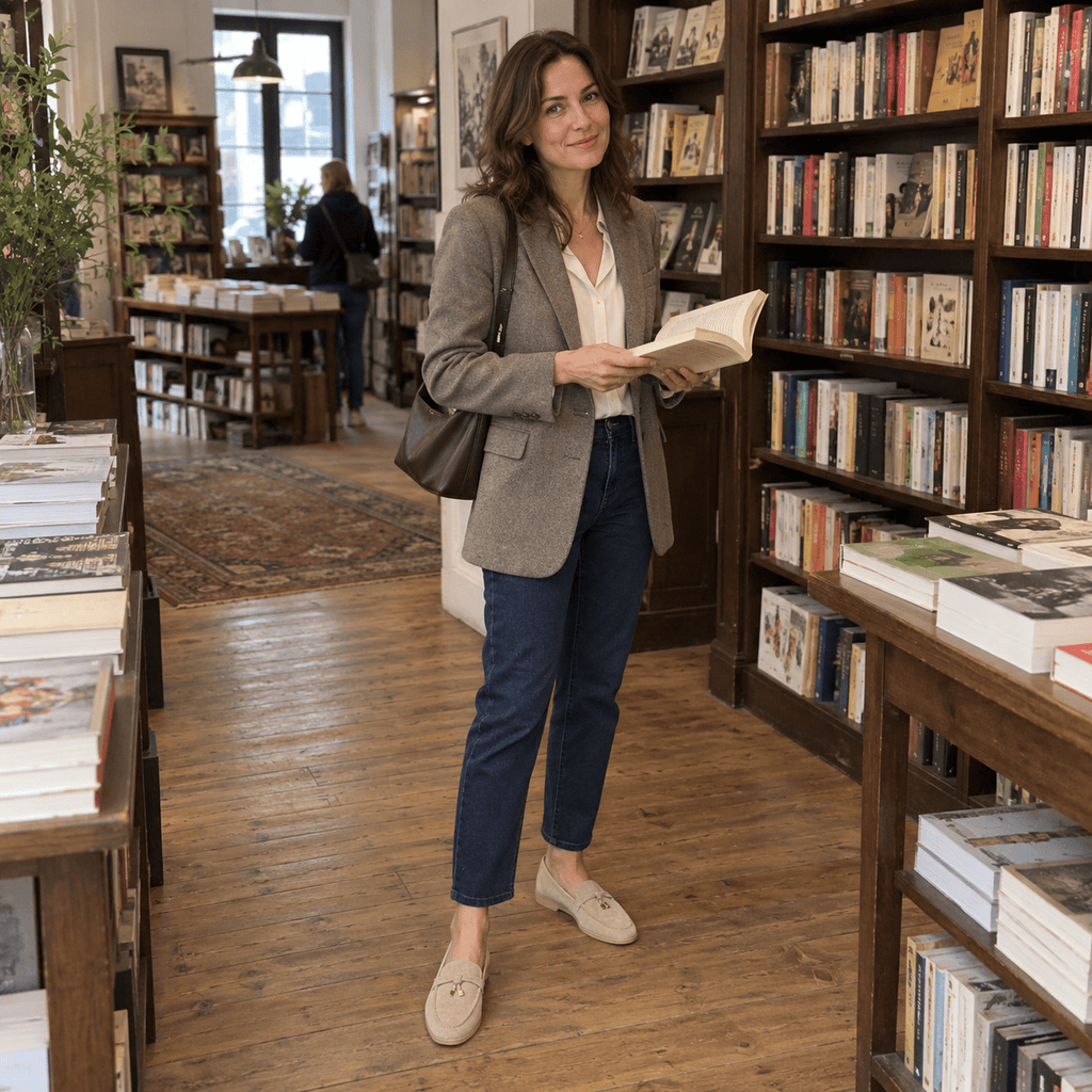 montelore-souliers Mocassins Plats En Daim