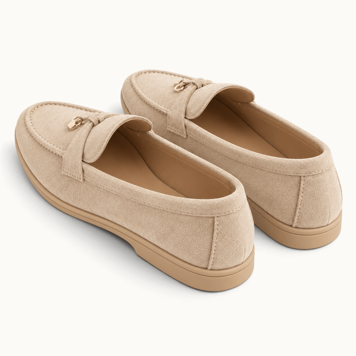montelore-souliers Mocassins Plats En Daim