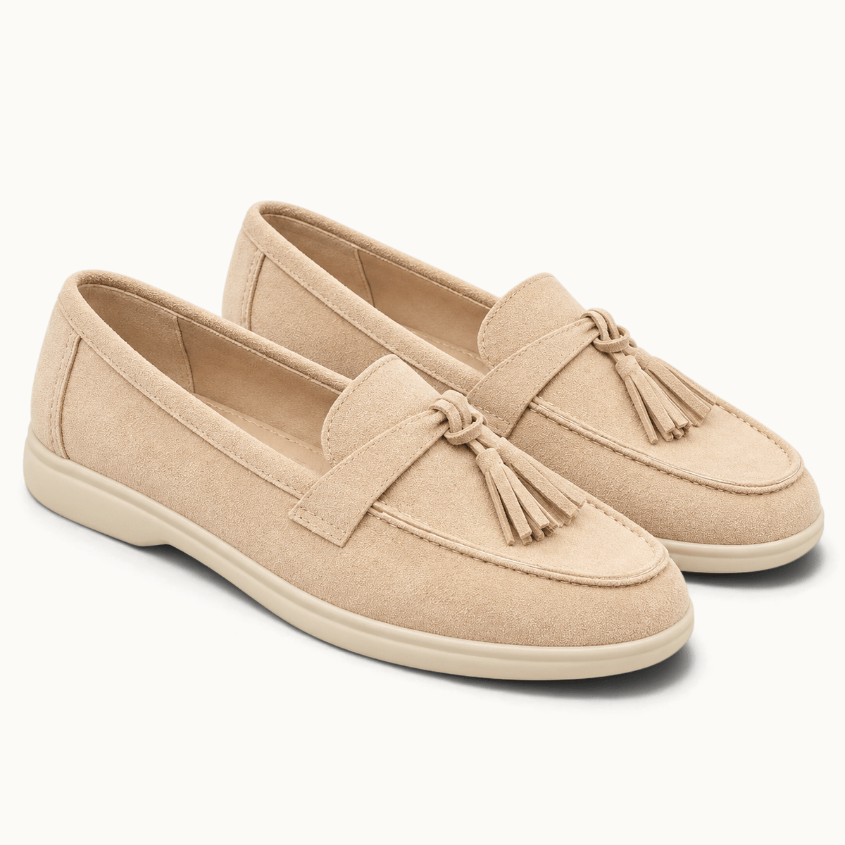 montelore-souliers Mocassins Printemps À Glands En Suédine