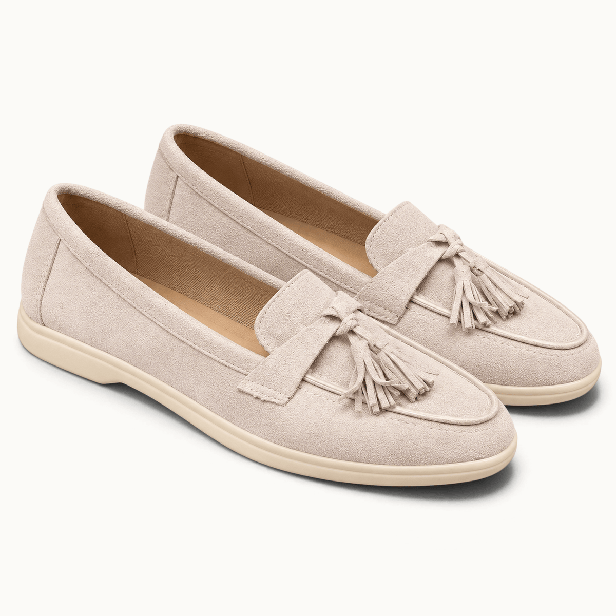 montelore-souliers Mocassins Printemps À Glands En Suédine