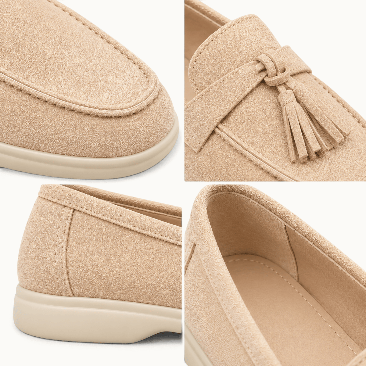 montelore-souliers Mocassins Printemps À Glands En Suédine