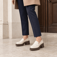 montelore-souliers Mocassins Simili-Cuir Plateforme Beige