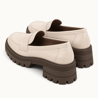 montelore-souliers Mocassins Simili-Cuir Plateforme Beige
