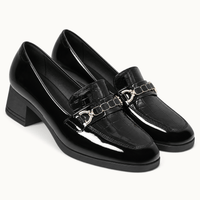 montelore-souliers Mocassins Simili-Cuir Verni Talon Bloc