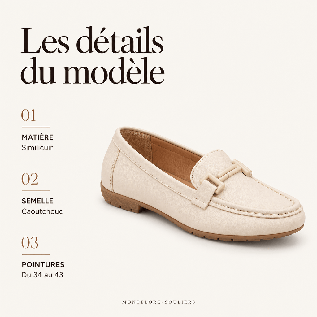 montelore-souliers Mocassins Similicuir Beige
