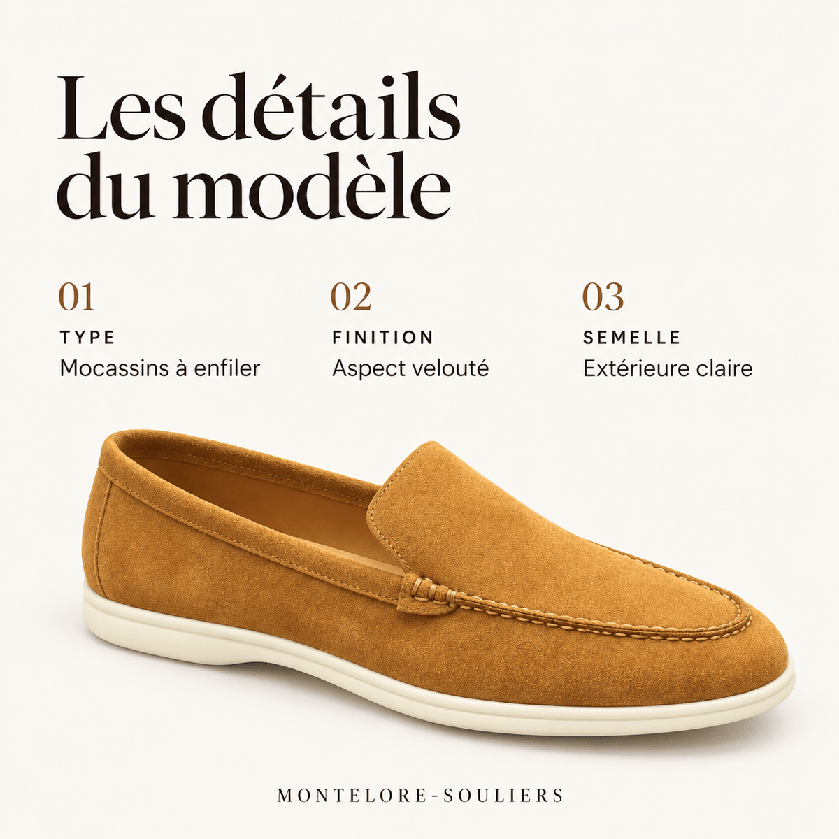 montelore-souliers Mocassins Suédine Plats