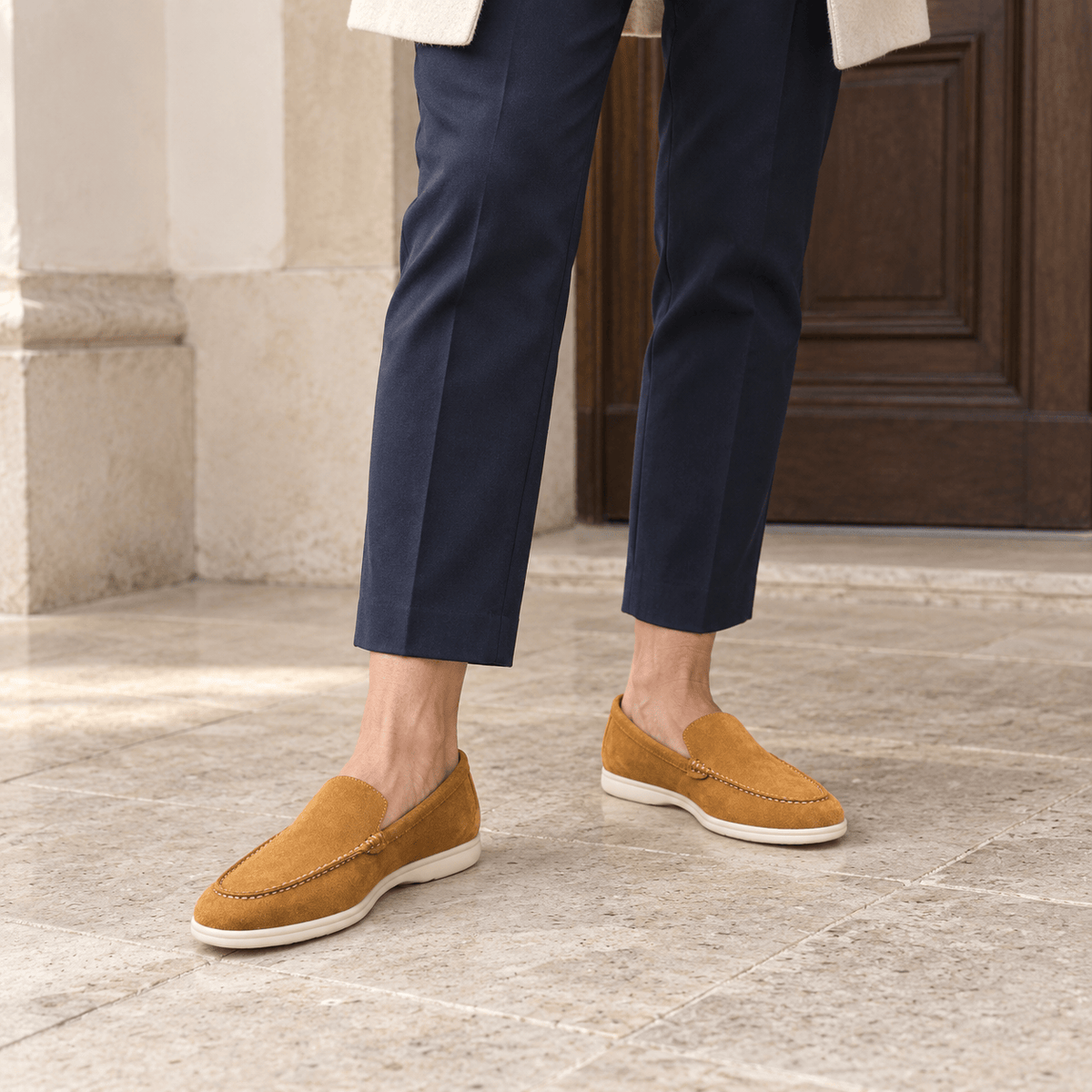montelore-souliers Mocassins Suédine Plats