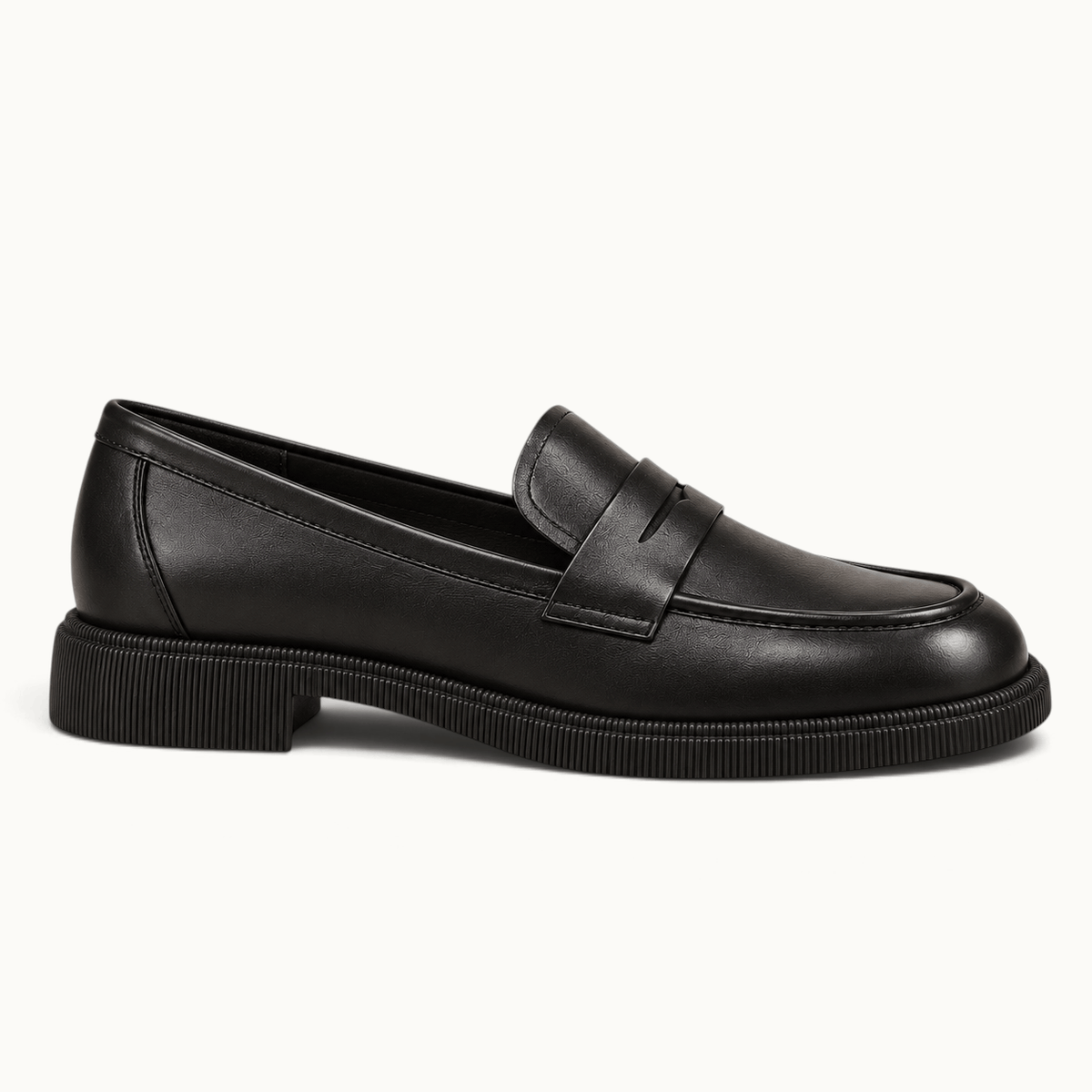 montelore-souliers Mocassins Verni Noirs