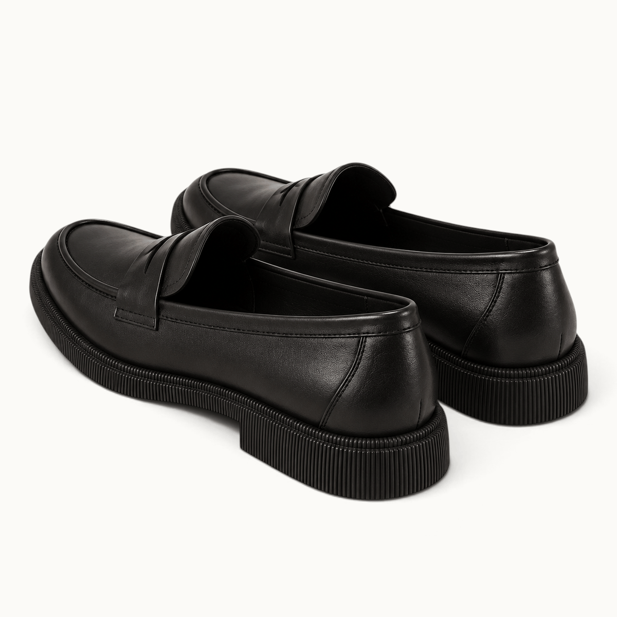 montelore-souliers Mocassins Verni Noirs